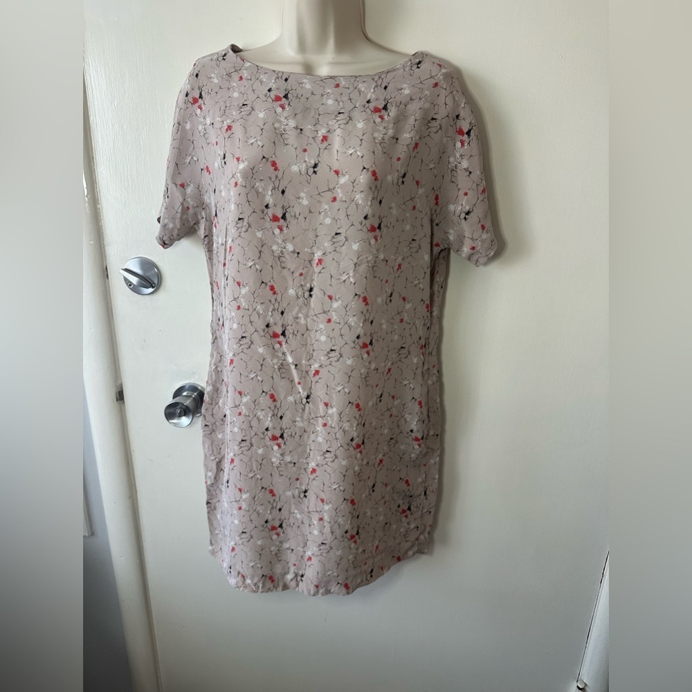 Armani Exchange Beige Floral Mini Dress